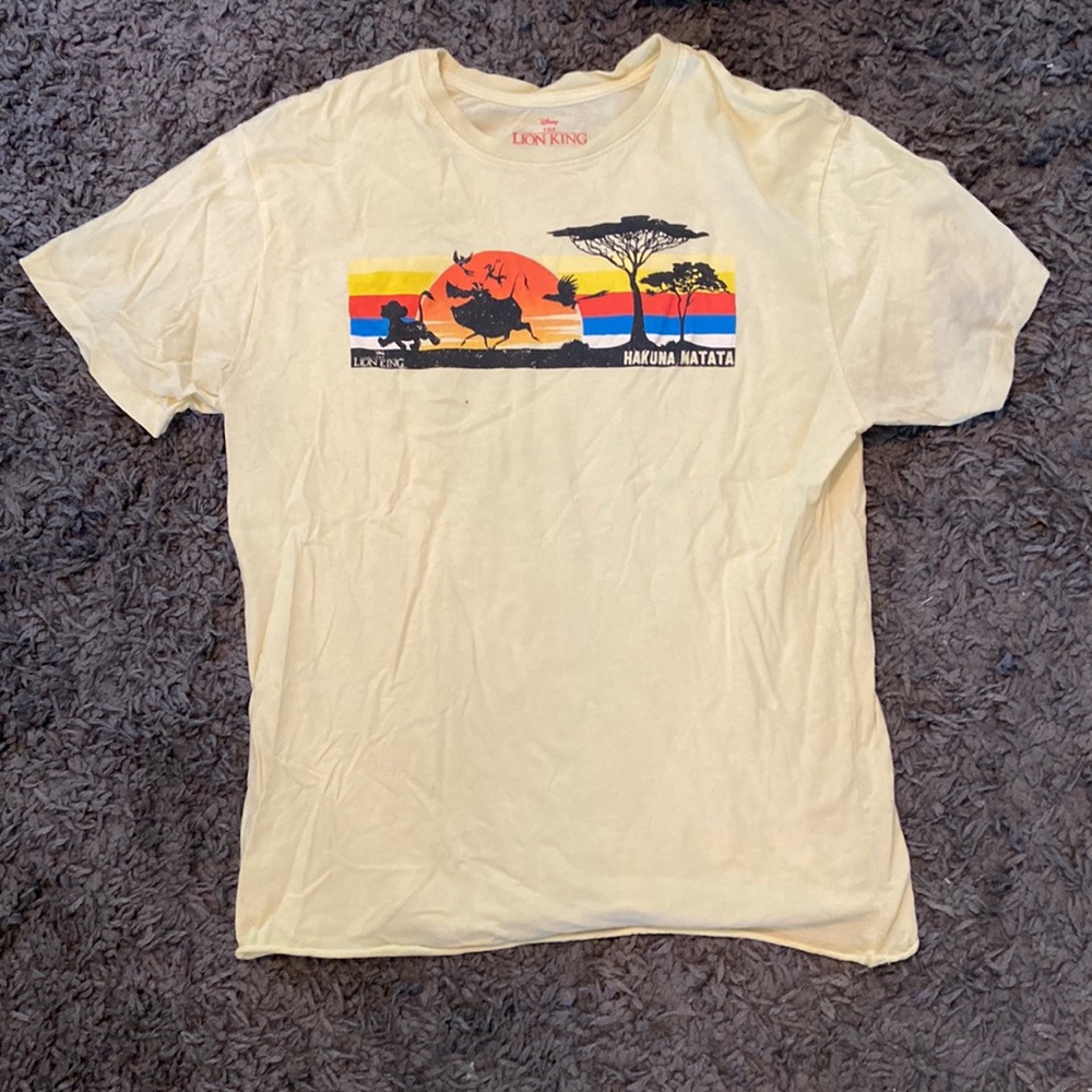 Light Yellow The Lion King tshirt